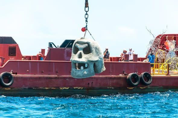 Underwater Museum of Art - SWARA Skull